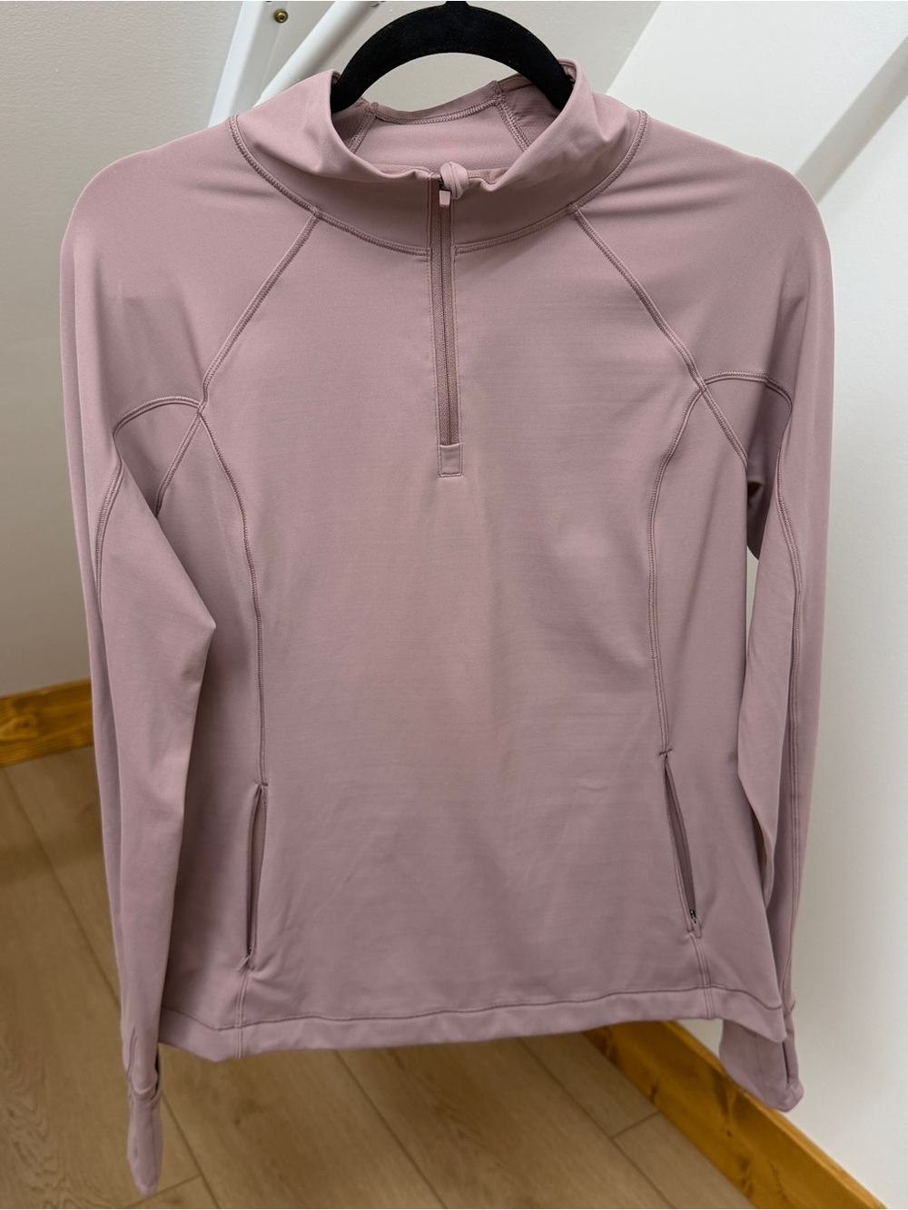 Athleta Dusty Rose 1/4 Zip Pullover Womens M